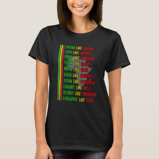 Camiseta Criado por Ensino História Negra Mês Crianças Orgu