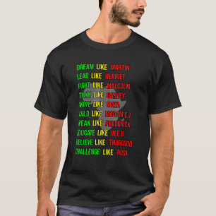 Camiseta Criado por Ensino História Negra Mês Crianças Orgu