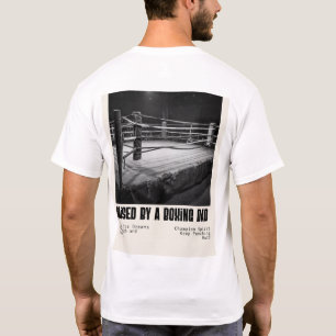 Camiseta Criado por um Pai de Boxe Arte de Anel Vintage
