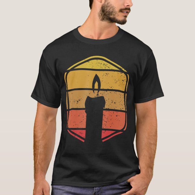 Camiseta Criador da vela do Fazer de cera de vela (Frente)