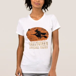 Camiseta Criador de Basebol de Halloween Gráfico de Bruxa V