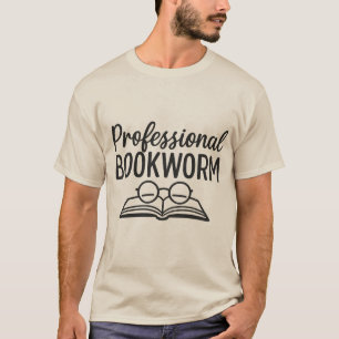 Camiseta Criador de Bookworm Profissional - Diversão do Liv