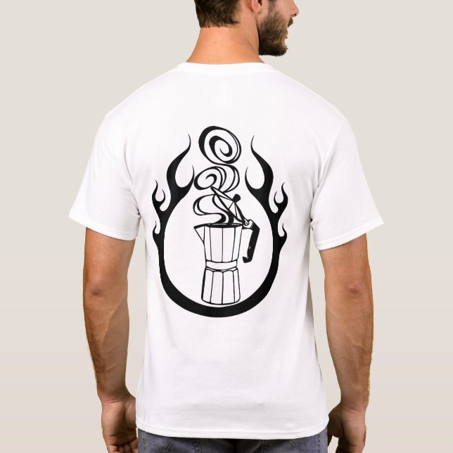 Camiseta Criador de café quente italiano (Verso)