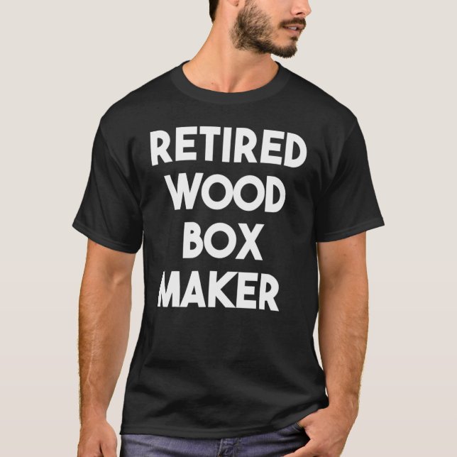 Camiseta Criador de caixas aposentado (Frente)