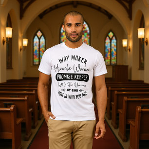 Camiseta Criador de Caminhos Luz na Escuridão Declaração