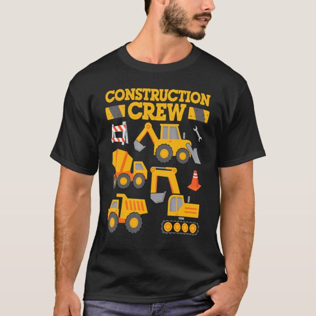 Camiseta Criador de Construção, Criador de Escavador, Toddl (Frente)