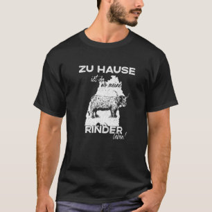 Camiseta Criador de gado Highland Cow Baden württem