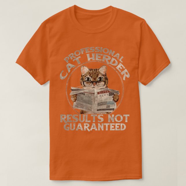 Camiseta Criador de Gatos Profissionais (Frente do Design)