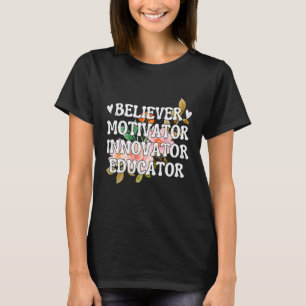Camiseta Criador de Motivador Crente Educador Retro