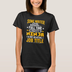 Camiseta Criador de Música Cargo Título Compositor de Músic