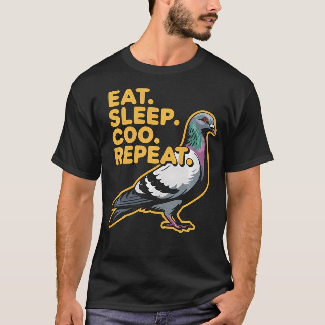 Camiseta Criador de Pombo Ave Voadora Pombo Animal (Frente)