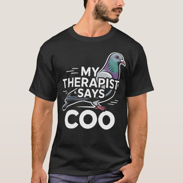Camiseta Criador de Pombo Ave Voadora Pombo Animal (Frente)
