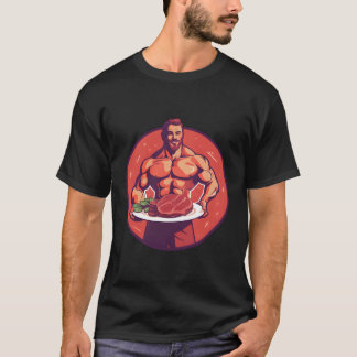 Camiseta Criador De Pormenores Com Churrasco Steak Bodybuil