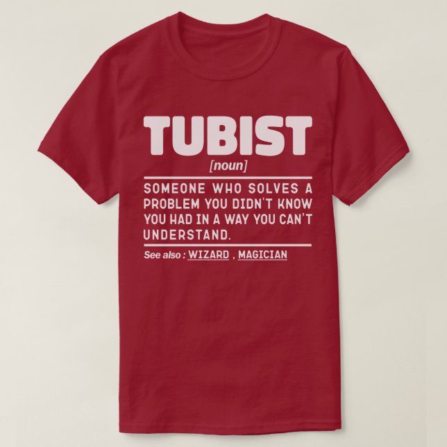 Camiseta Criador de Sinfonia Tubist Noun Lover Tuba Sarcást (Frente do Design)
