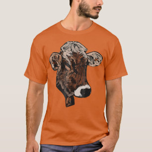 Camiseta Criador de vacas encara gado bovino figura carne b