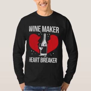 Camiseta Criador de vinho Bebendo Vinho Fazer Vinho