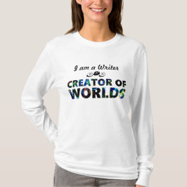 Camiseta Criador do escritor aka dos mundos (mulheres)