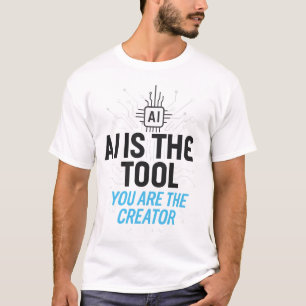Camiseta Criador estético AI: Abstrato para cocriação digit