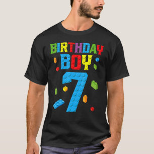 Camiseta Criador Mestre 7 Birthday Boy 7 Sete Anos