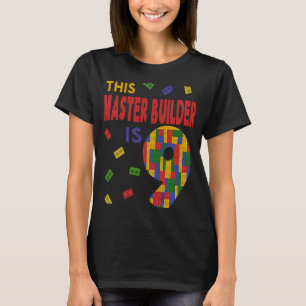 Camiseta Criador Mestre Cujo Edifício De Bloco Tem 9 Anos