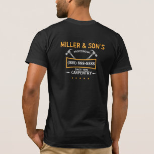 Camiseta Criador Nome de funcionário personalizado para emp