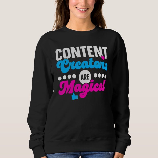 Camiseta Criadores de Conteúdo São Influenciadores Mágicos  (Frente)