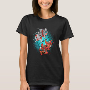Camiseta Criadores de Peixes Dourados Yin Yang Peixes Doura