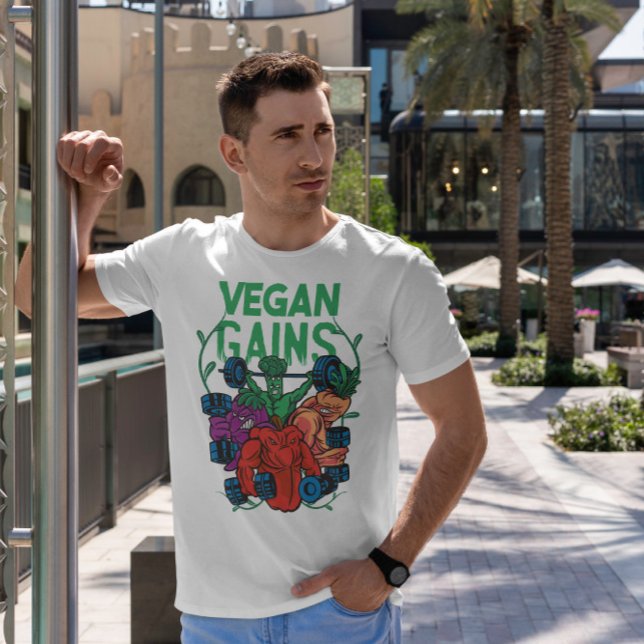 Camiseta Criadores de porcos vegetais Vegan (Criador carregado)