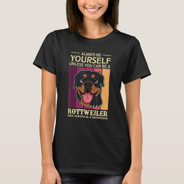 Camiseta Criadores de Raça de Cães Rottweiler Dono de Cacho (Frente)