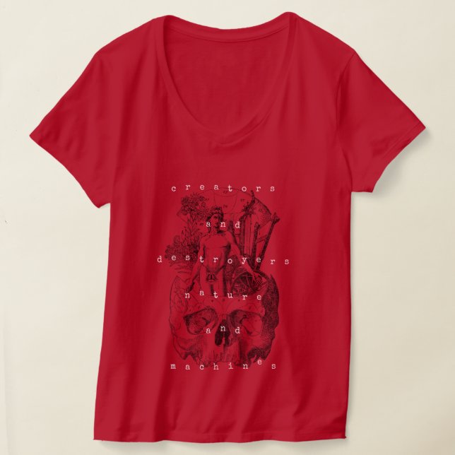 Camiseta Criadores e Destruidores Natureza e Máquinas (Postura )