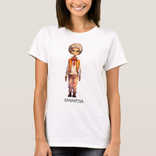 Camiseta Criança Adorável Zombie - Halloween Bonito