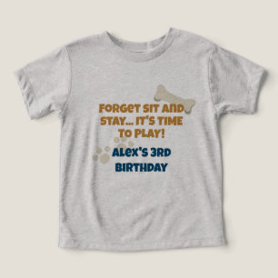Camiseta Criança Aniversariante da Festa do Cachorrinho