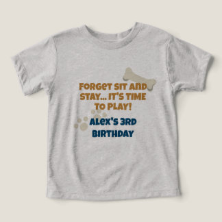 Camiseta Criança Aniversariante da Festa do Cachorrinho