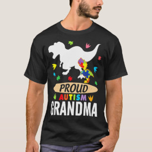Camiseta Criança Autismo & Grande Dinossauro T Rex