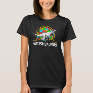 Camiseta Criança Autista Saurus Conscientização do Autismo