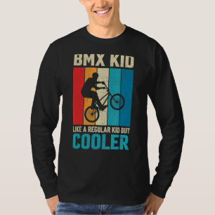Camiseta Criança BMX Como um ciclista de estilo livre comum