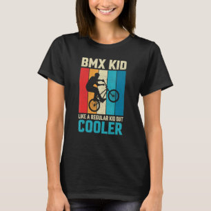 Camiseta Criança BMX Como um ciclista de estilo livre comum