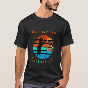 Camiseta Criança Citação de Gato Melhor Pai de Gato Já Gato