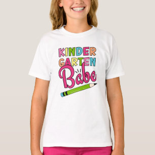 Camiseta Criança Colorida Babe - Primeiro dia de escola