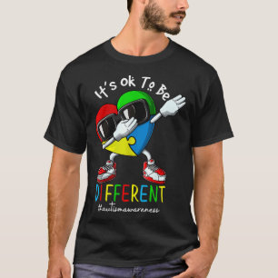 Camiseta Criança Com Coração Dabbing Conscientização Do Aut