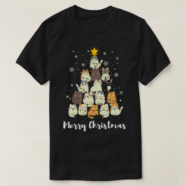 Camiseta Criança da árvore de Natal - Feliz engraçada Chris (Frente do Design)