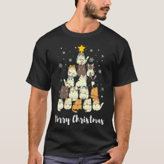 Camiseta Criança da árvore de Natal - Feliz engraçada Chris