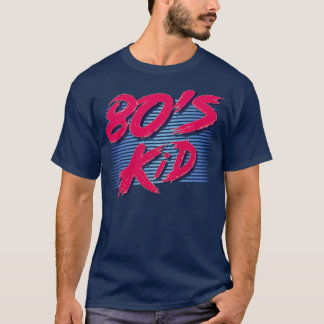 Camiseta Criança da década de 80 retrô