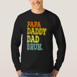 Camiseta Criança da Família de Cores Bruh, Pai Pai Dada Org