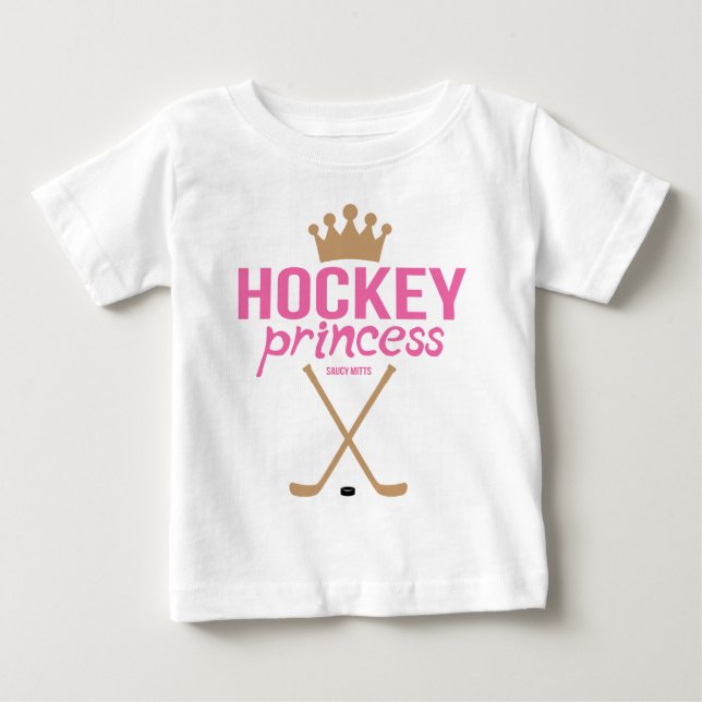 Camiseta Criança da Princesa de Hockey (Frente)