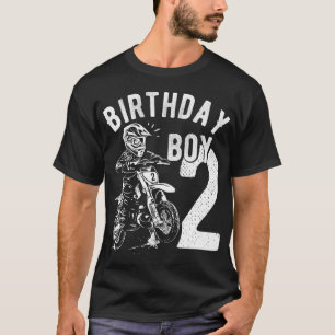 Camiseta Criança de 2 anos - Menino de aniversário - Moto d