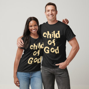 Camiseta Criança de Deus, Bíblia, Citação Preta