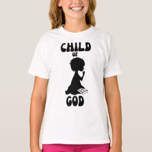 Camiseta Criança de Deus, Bíblia, Garota