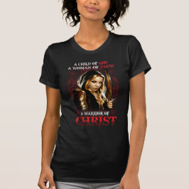 Camiseta Criança De Deus Mulheres De Fé Um Guerreiro De Chr