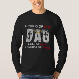 Camiseta Criança De Deus Pai Homem De Fé Um Guerreiro De Ch